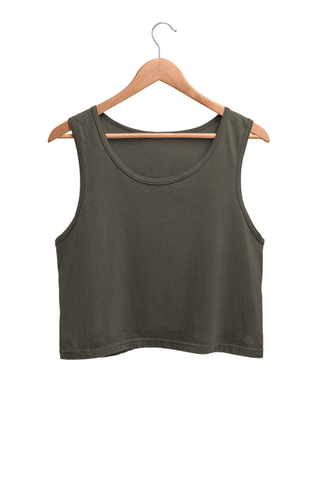 Ribbed Tank Crop Top - Solids