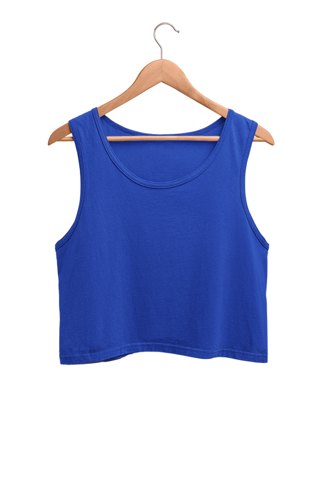 Ribbed Tank Crop Top - Solids