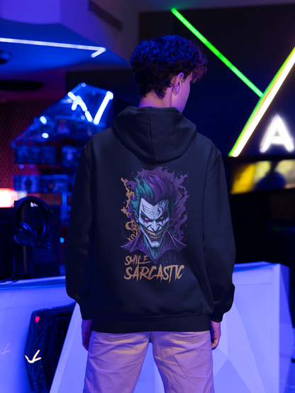 Joker Oversized Unisex Hoodie - Black