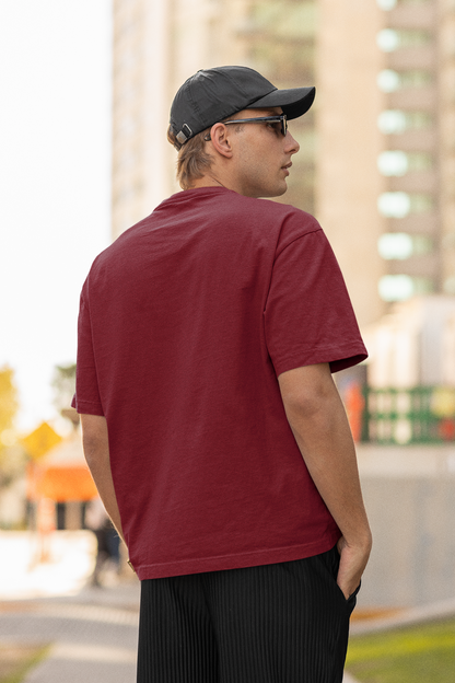 Plain Maroon Relaxed Soft Fit - Unisex