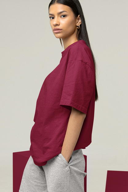 Plain Maroon Relaxed Soft Fit - Unisex