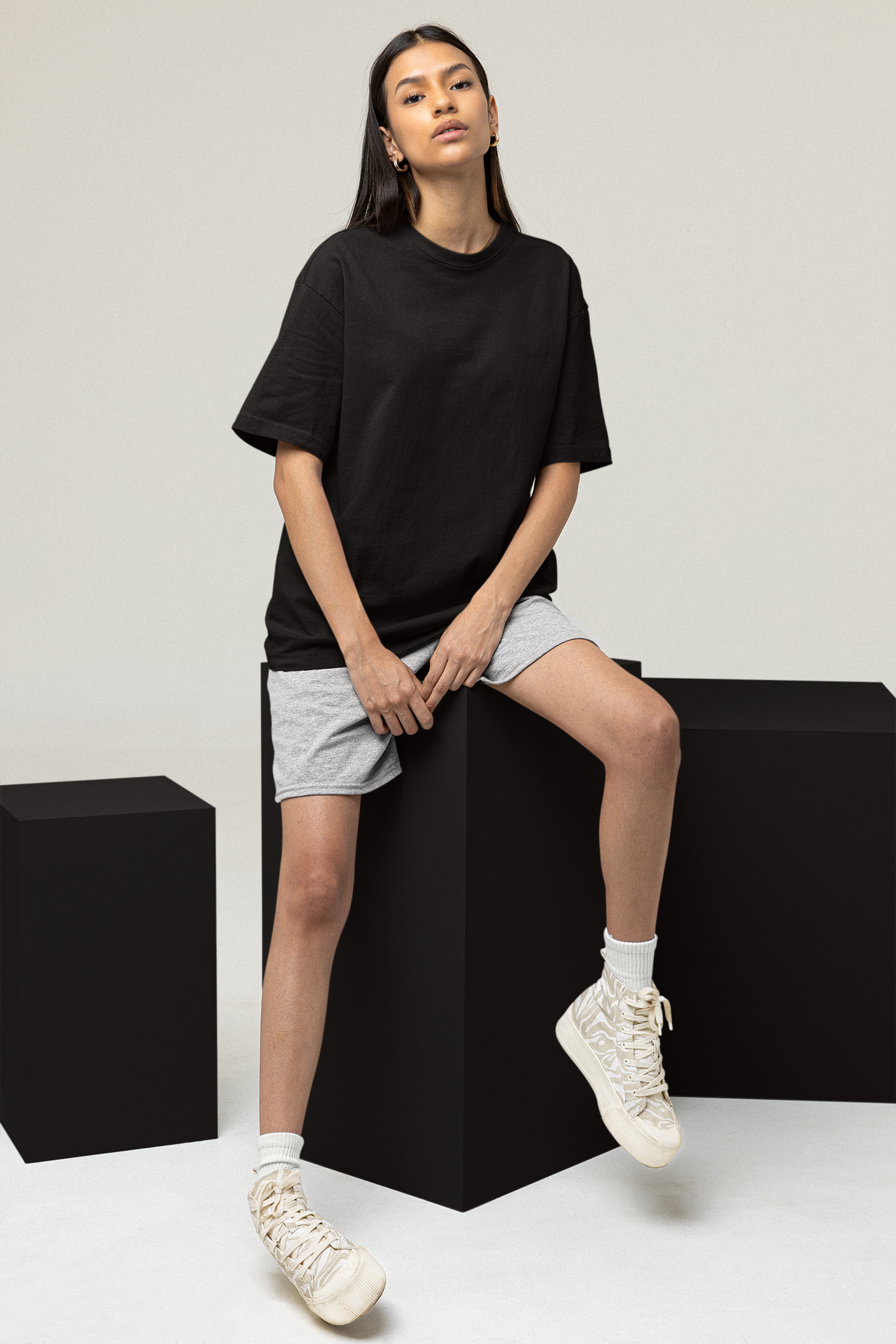 Plain Black Relaxed Soft Fit - Unisex