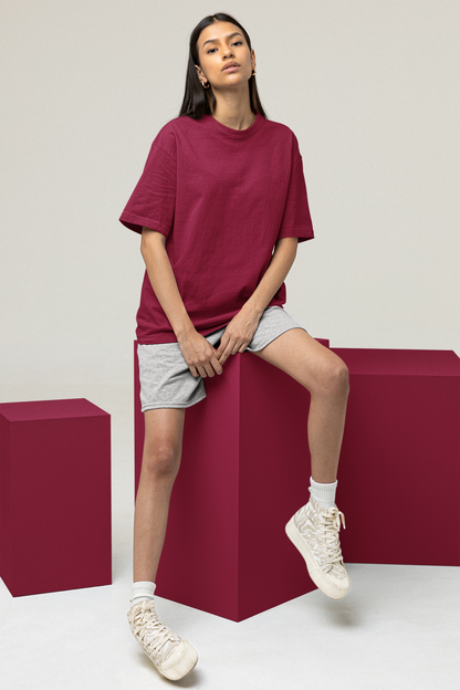 Plain Maroon Relaxed Soft Fit - Unisex