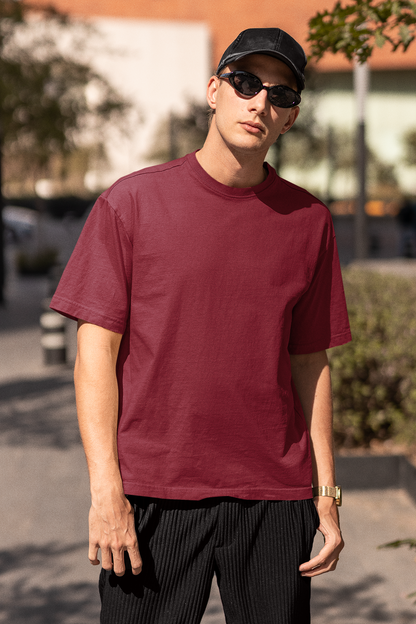 Plain Maroon Relaxed Soft Fit - Unisex